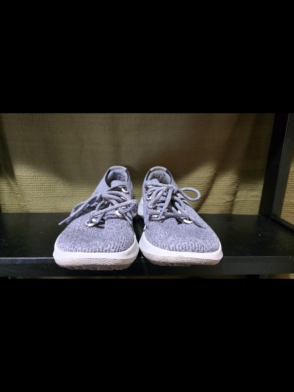 allbirds Tree Dasher Grey Knit Athletic Lace-Up Sneakers
